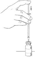 Trimix injection Step 4: Draw air into syringe equal to prescribed dose — penile injection pressure equalization technique